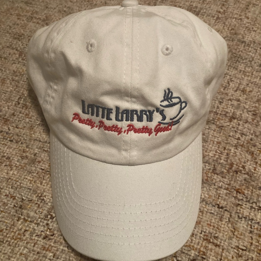 Little Larry's Embroidered White Baseball Cap- Madhappy